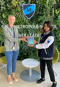 Photo of Mariam Joseph (right).